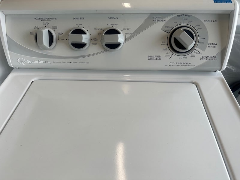 Speed Queen Top Loader 9kg model is AWN552 washer made in USA 63470145645826111
