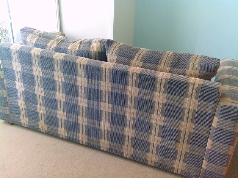 Two Seater Sofa Bed Retro Plaid62863406447747111