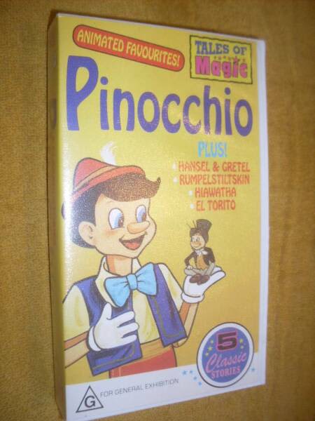 VHS Animated Favourites Pinocchio 5 Classic Stories | CDs & DVDs | Gumtree Australia Charles Sturt Area - Henley Beach | 1290230811 VHS Animated Favourites Pinocchio 5 Classic Stories | CDs & DVDs | Gumtree Australia Charles Sturt Area - Henley Beach | 1290230811