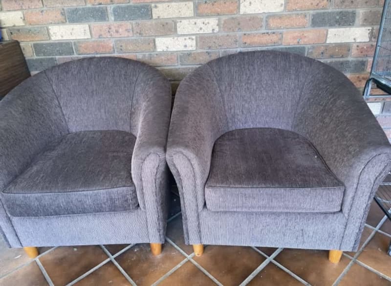 2 Tub Chairs Great Condition Armchairs Gumtree Australia