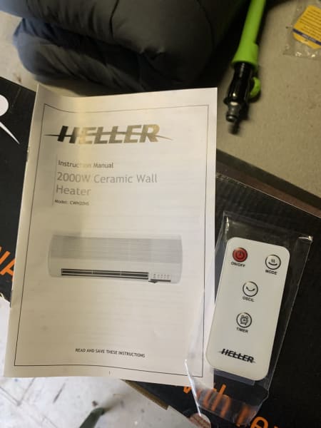 New HELLER electric wall heater with remote63021730856065112