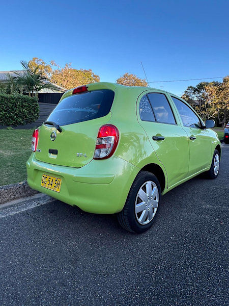 2011 NISSAN MICRA ST-L Manual 1.5Ltr 4 cylinder 6 MONTHS REGO62933713243651113
