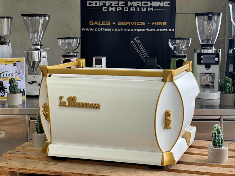 La Marzocco GB5 2 Group Coffee Machine - White & Gold63017323529347113