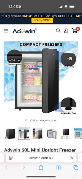 Brand new in box - 60L mini upright freezer63612126314499113