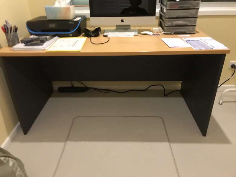 long flat desk