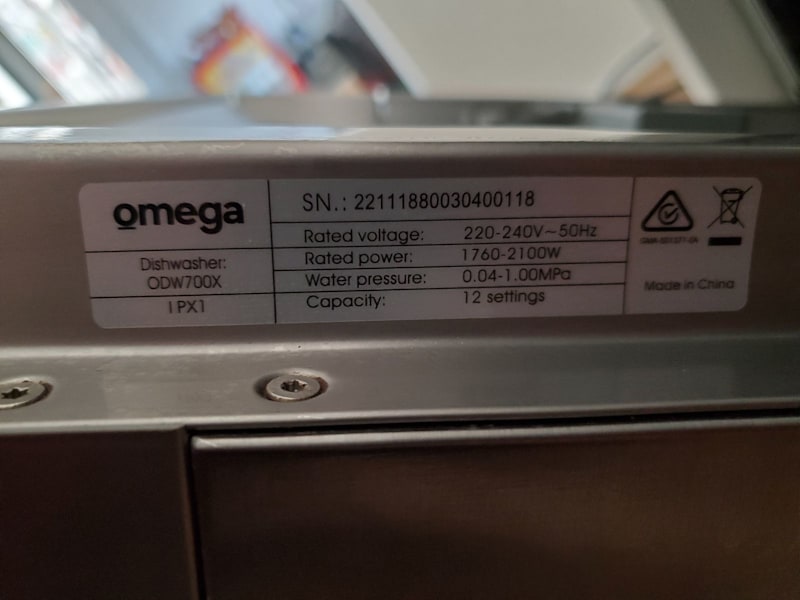 OMEGA dishwasher stainless steel 63014708932098111