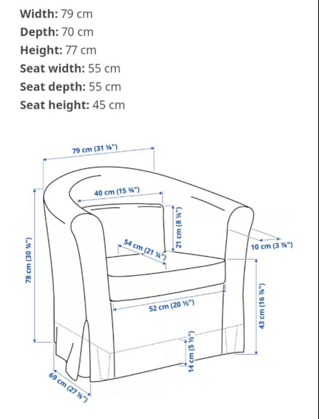 Ikea Tullsta Armchair62866849045635114