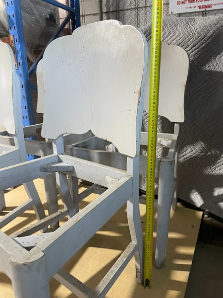 Set of 4 art deco dining chairs, frames only, suit restoration62864722902914112