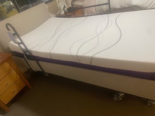 ICare King Single Electric Bed with Headboard, Mattress & Rails  $20062863371921539119