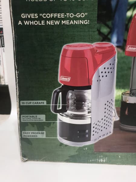 Coleman Portable Propane Instastart Coffeemaker Coffee Maker63019075941251111
