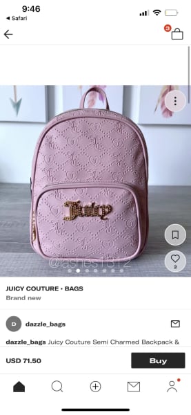 JUICY COUTURE Bag Semi Charmed Satchel Mini - Blush Pink