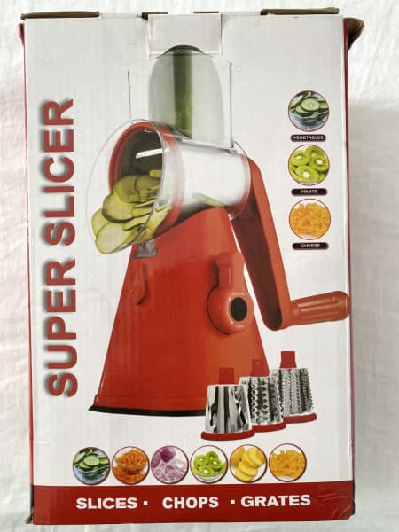 Multipurpose Vegetable Slicer, Stainless Steel Interchangeable Blades,  Multi Purpose Veggie Grater Cutter Shredder Mandoline Chopper Julienne  Peeler Dicer, Cuts Cabbage Cheese Vegetables Fruits, Professional Handheld  Kitchen Tool, Multi-Purpose Cole