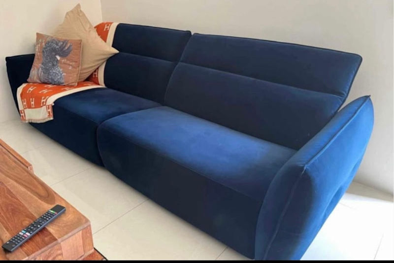 Nick Scali Aurore suede 4 seater 628633843408671125