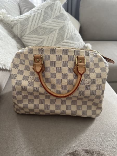 Preloved Louis Vuitton Damier Azur Accessories Pochette Bag CA2140