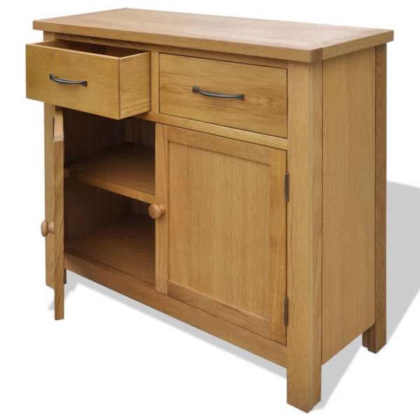 Sideboard 90x33.5x83 cm Solid Oak Wood62866849249411112