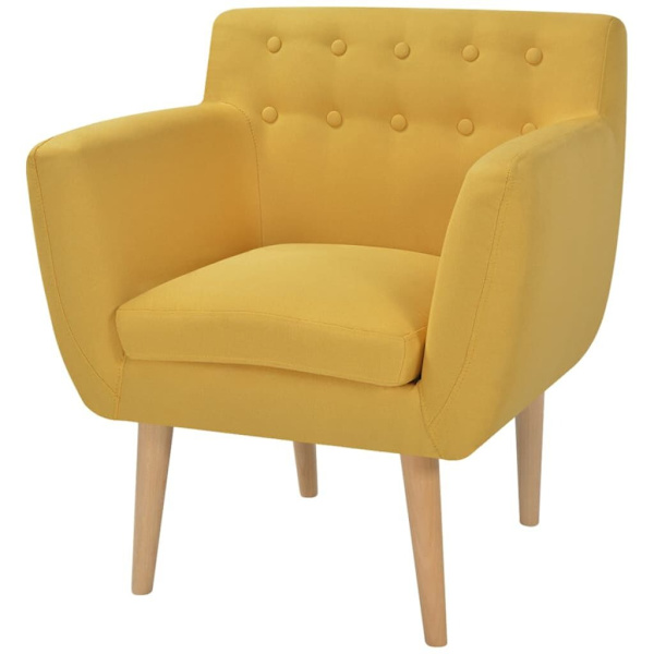 Armchair Yellow Fabric62863380717442112