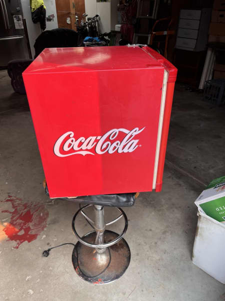 second hand coke fridge