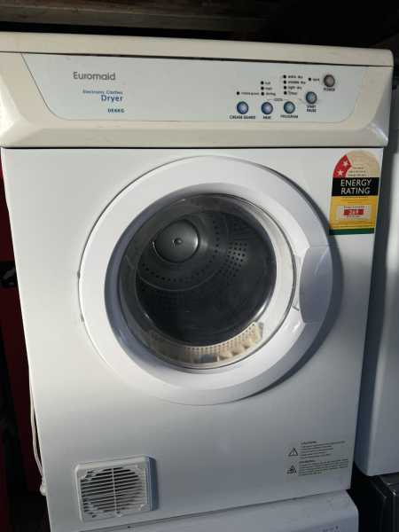 Euromaid 6kg vented sensor dryer630221804280351110