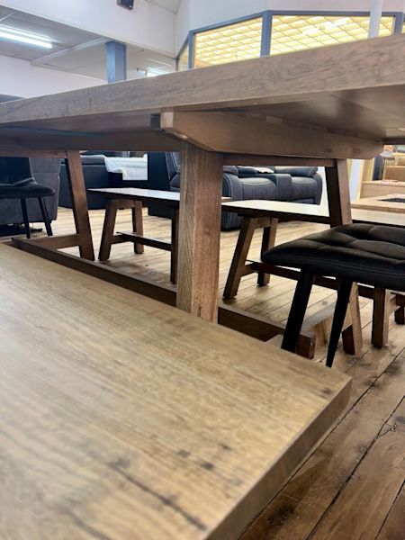 Appollo 2800 Tas/Oak Dining Set with 4 benchseats+ 2 Chairs62863376558210113