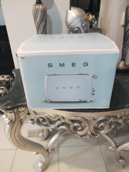 Brand New Toaster, Smeg 50s Style Longslot 4 Slice Toaster Pastel Blu63612128378755110