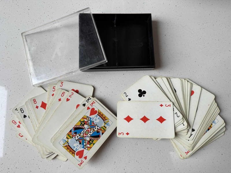 HERMES Vintage 2 Decks FRENCH PLAYING CARDS Draeger Freres w