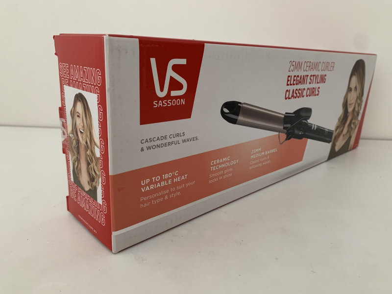 VS Sassoon Ceramic Hair Curler 25mm Black/Bronze63020445190403113