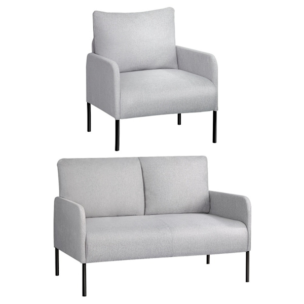 Armchair 4 Seater Sofa Set Pillow Gery Kane62863406595074112