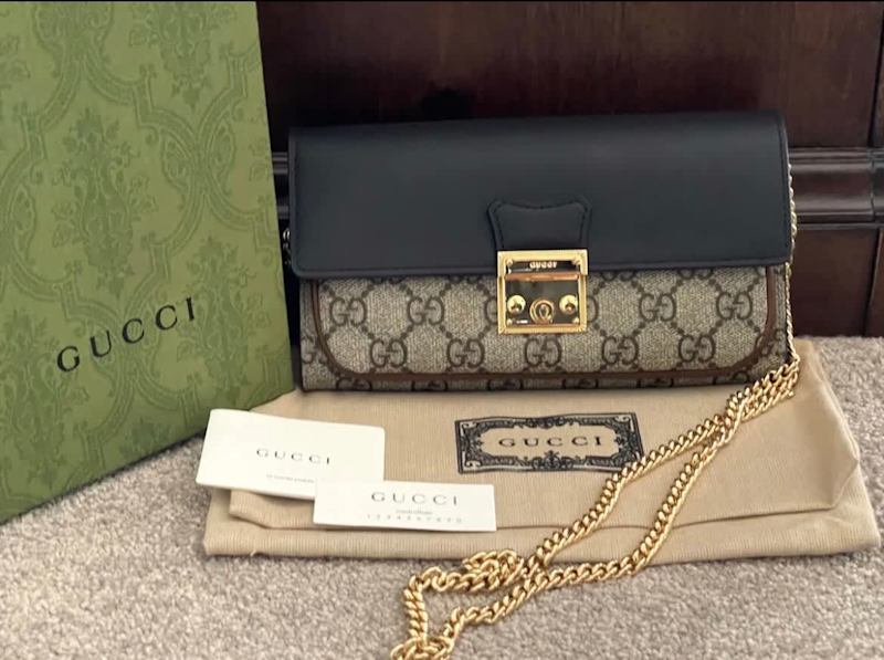 Gucci Wallet Authentic compact Flap Brown canvas lagoagrio.gob.ec