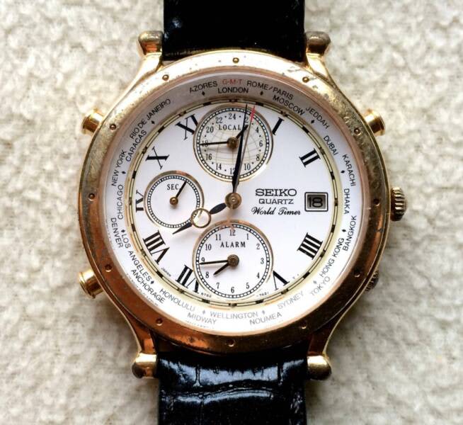 Seiko World Timer Watch 5T52-7A11 (Age of Discovery model) | Watches |  Gumtree Australia Lake Macquarie Area - Charlestown | 1239212918
