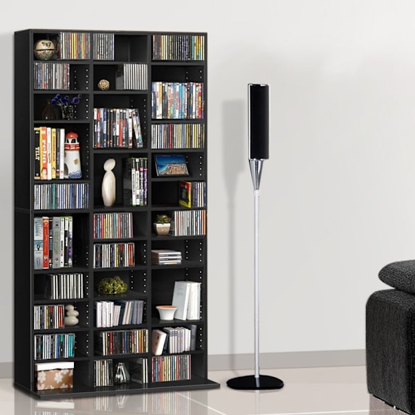 Bookshelf CD Storage Rack - BERT Black62863373419267114