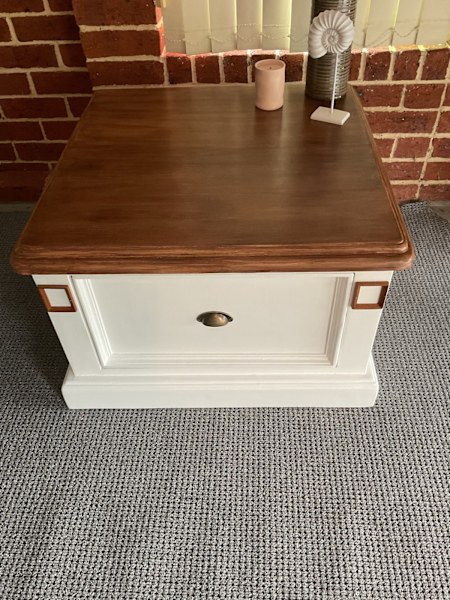 Refurbished Hamptons style coffee table62864723614339111