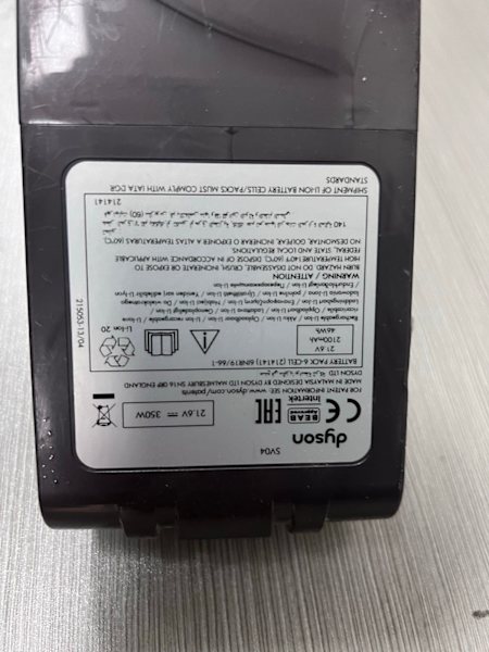 Original Dyson V6 vacuum cleaner battery(dead/drained )63016487939203113