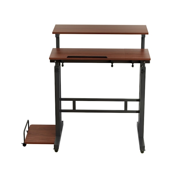 Laptop Desk Table Adjustable Dark Wood 80CM62863839225731111