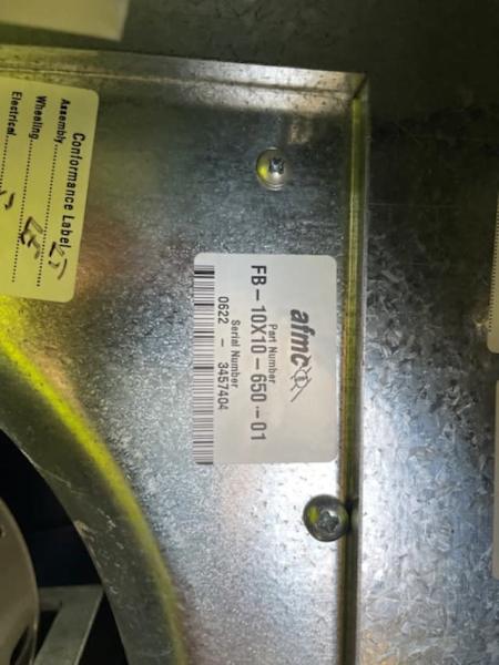Brivis 650w Air Supply Fan - as new63016061917058111
