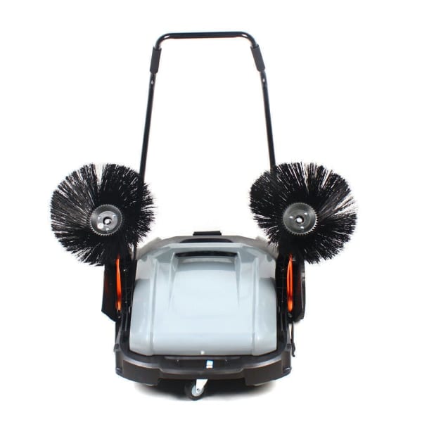 Industrial Floor Sweeper Walk Behind Heavy Duty 55L Wet Dry With Dust 63019078537729112