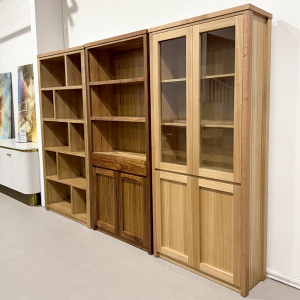 Tassie Oak/Blackwood Bookcases - Starting from $1,100628633849829151129