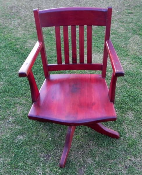 Retro With Swivel And Adjustable Seat  Wooden Captains Chair 63437624692227111