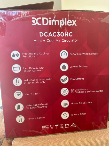 Dimplex Heat + Cool Air Circulator63015177794179112