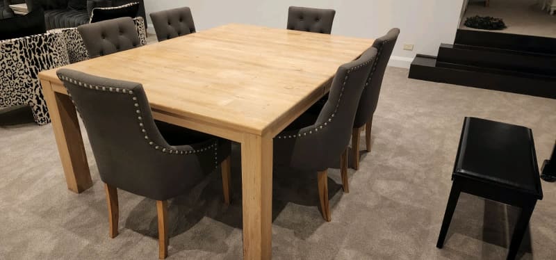 second hand rustic dining table and chairs