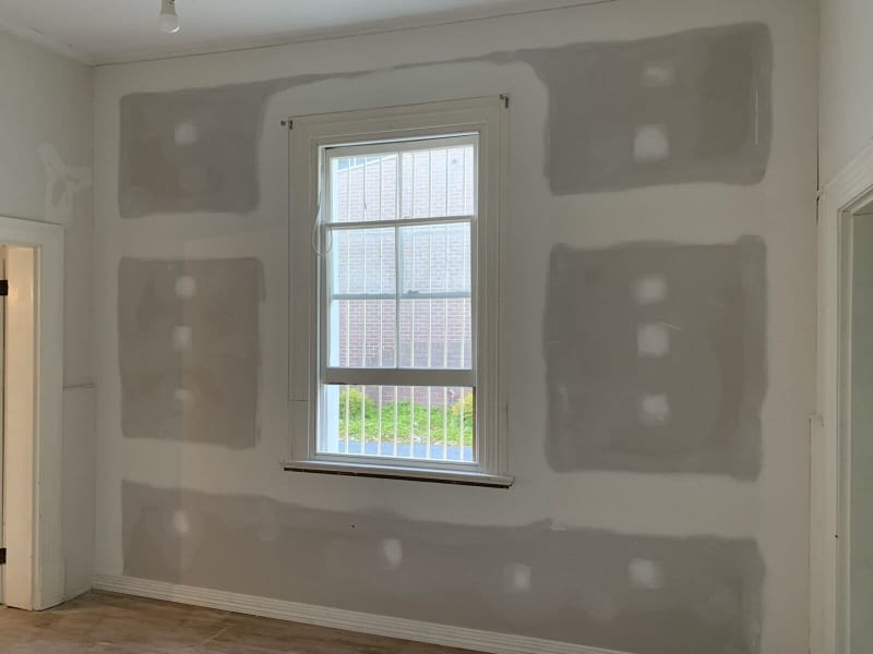 Walls and ceilings framing, gyprock plasterboard fixing and flushing62863416966403114