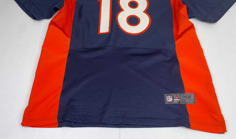 Nike Women's Denver Broncos Peyton Manning #18 Navy Slim Fit Shirt