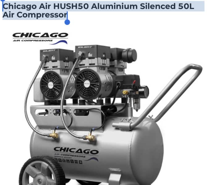 Chicago Air HUSH50 Aluminium Silenced 50L Air Compressor | Auto Body parts  | Gumtree Australia Melton Area - Rockbank | 1303718554