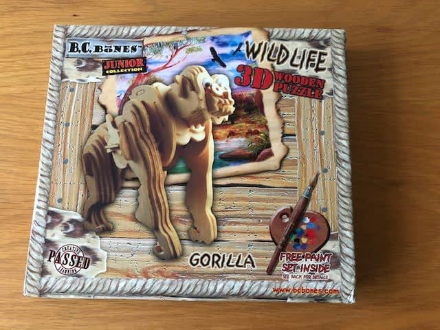 B.C. Bones Junior Collection Wild Life 3D Wooden Puzzle - White