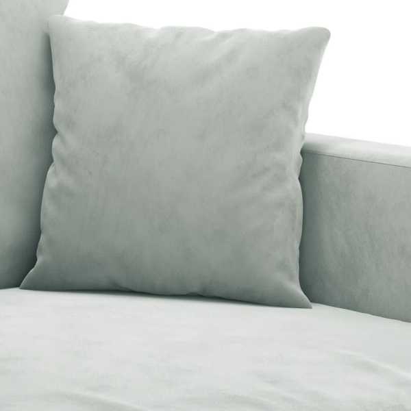 Sofa Chair Light Grey 60 cm Velvet62863411457153111