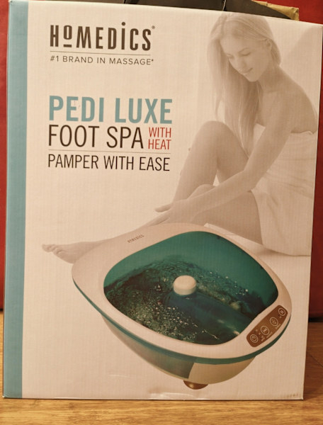 Homedics Pedi Luxe Foot Spa with Heat-4 in 1 Bubble Spa63470145430275112