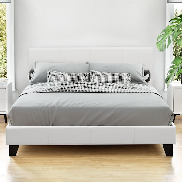Bed Frame Queen Size White NEO62863406329986114