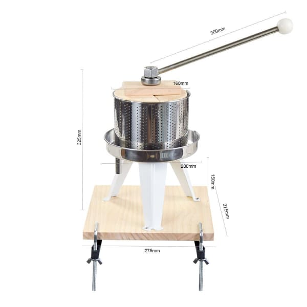 2.4L Stainless Steel Fruit Press with F Clip Wine Press Grape Apple 63018617061251113
