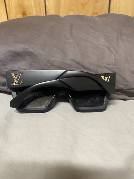 LOUIS VUITTON Acetate My Monogram Square Sunglasses Z1526E Black