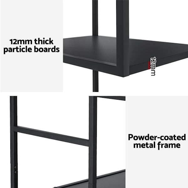 Bookshelf 5 Tiers RHYS Black62863409236355114