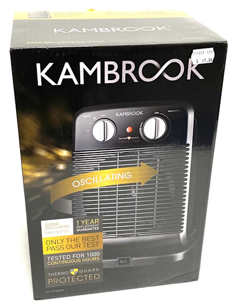 Kambrook KFH770GRY 2400W Oscillating Fan63022182596739111